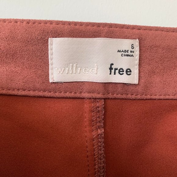 Salmon Wilfred Free New Zip-Up A-Line Mini Skirt - Picture 4 of 6